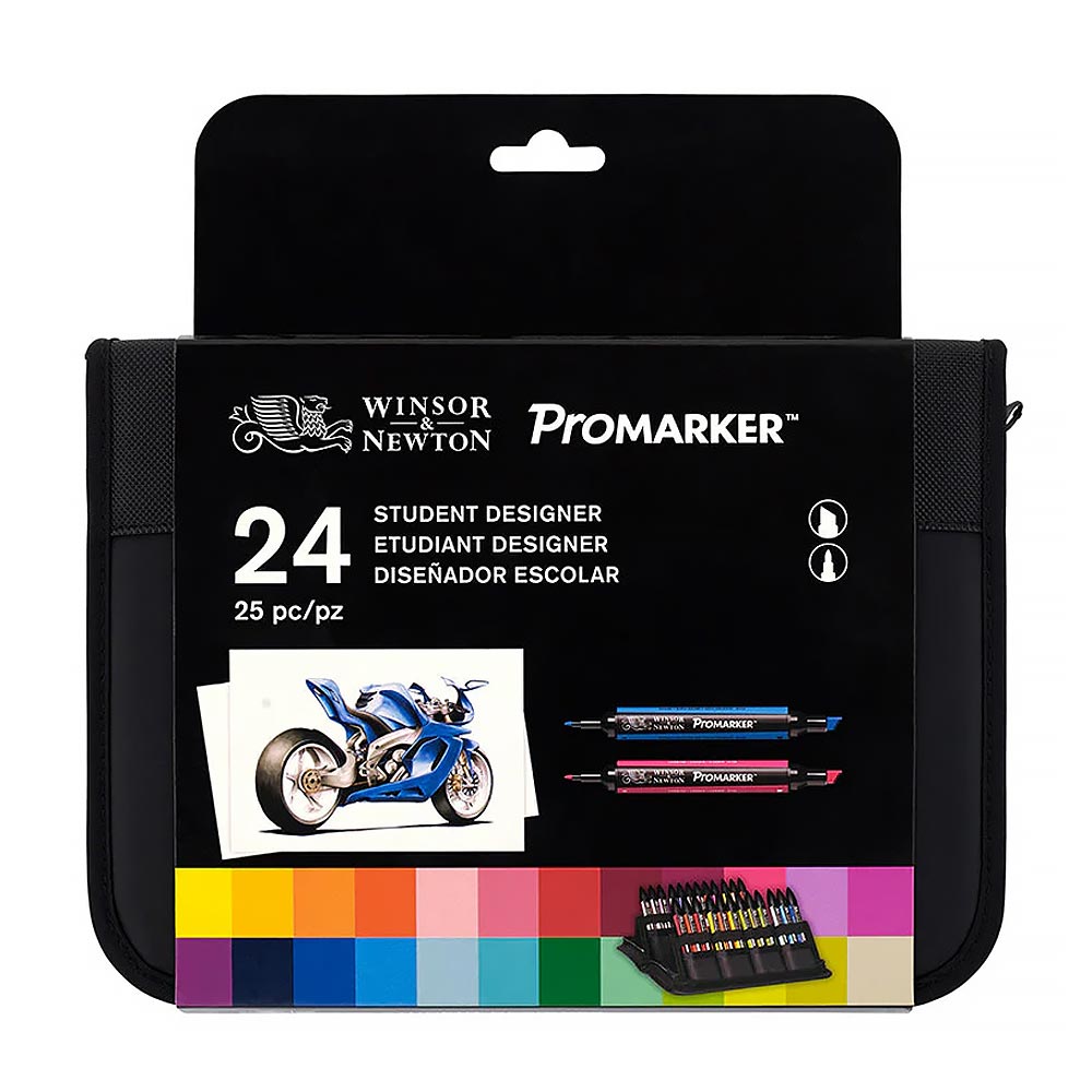 Winsor & Newton ProMarkers Set of 24 Student Designer
