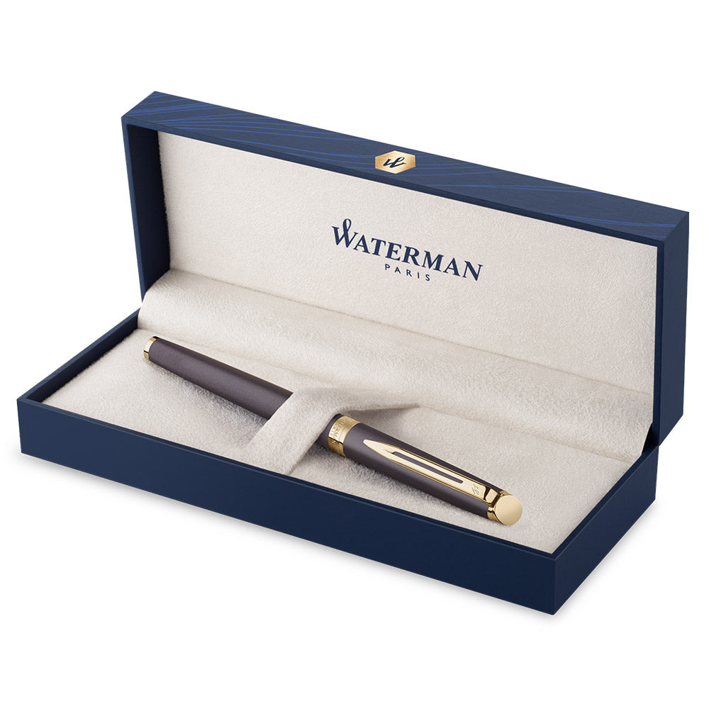 Waterman Hemisphere Fountain Pen Lava Black with Gold Trim