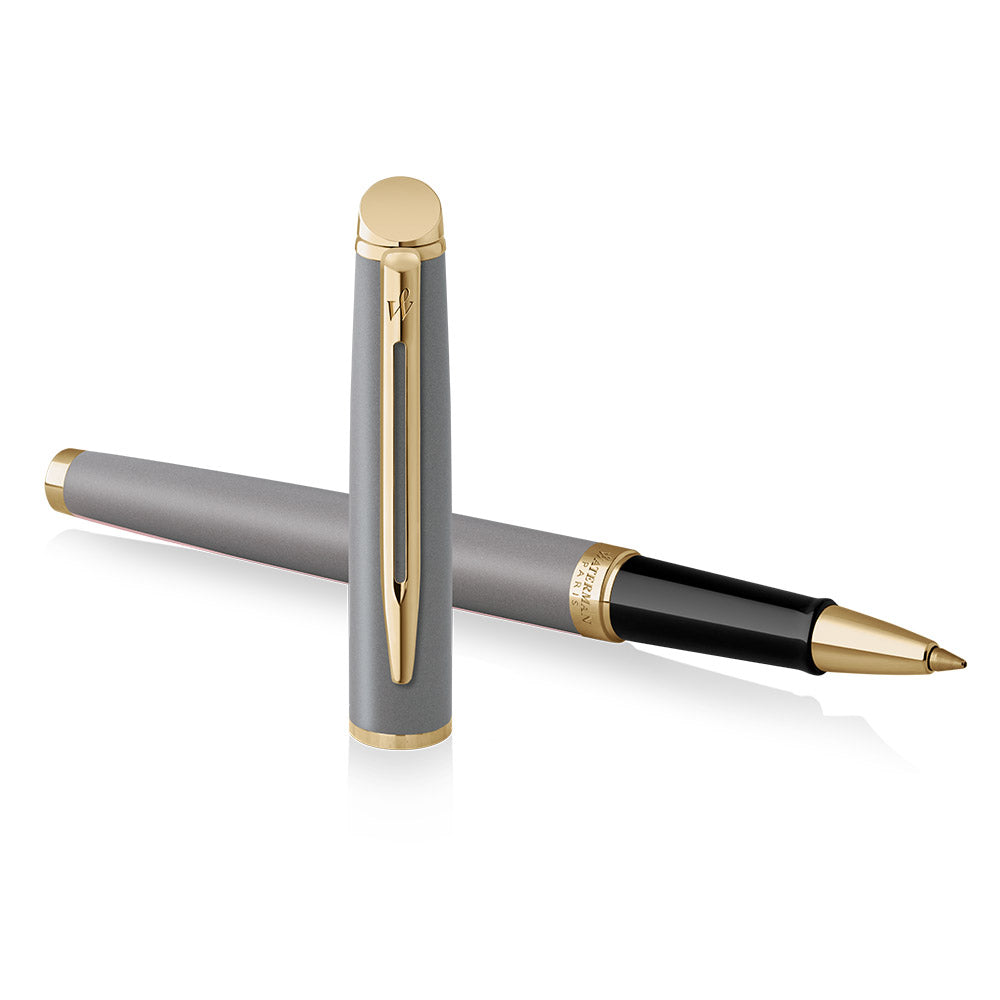 Waterman Hemisphere Rollerball Pen Stone Grey with Gold Trim