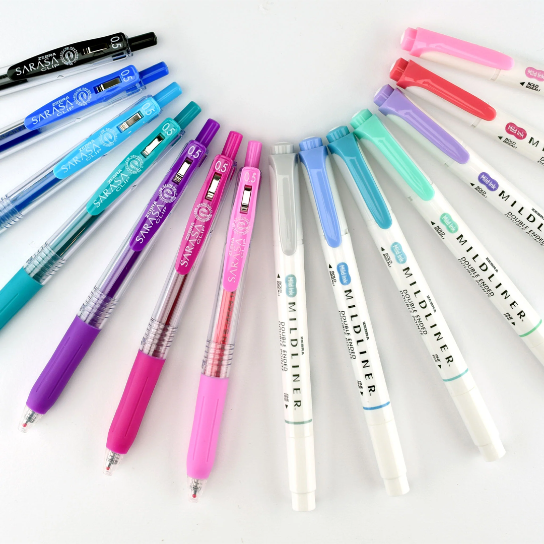 Zebra Journaling Set of 14
