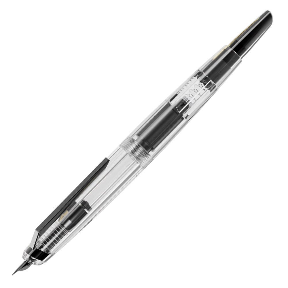 Endless Phantom Fountain Pen Clear with Black Trim