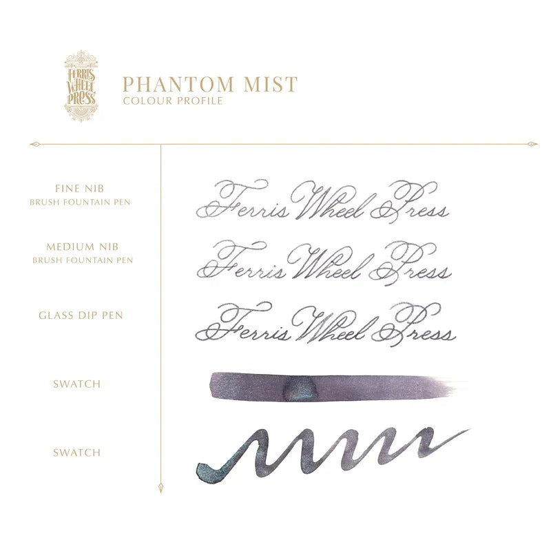 Ferris Wheel Press Ferritales Fountain Pen Ink 10ml Phantom Mist