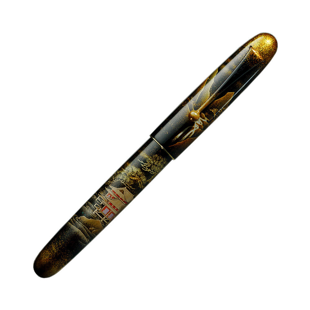 Namiki Yukari Royale Fountain Pen Night Scene of Pavilion Broad
