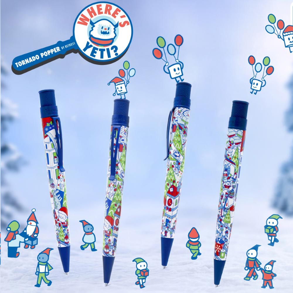 Retro 51 Tornado Popper Rollerball Pen Where's Yeti? Limited Edition