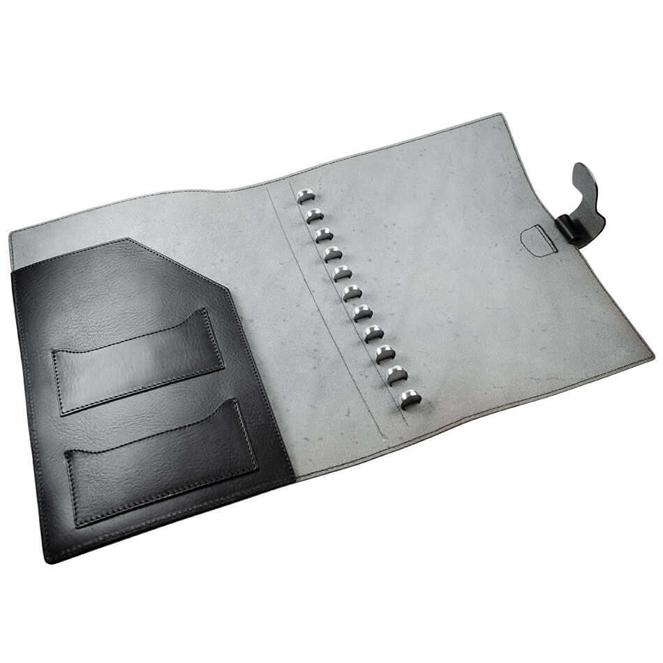 Atoma Pur Leather Folder A4 Black by Atoma at Cult Pens