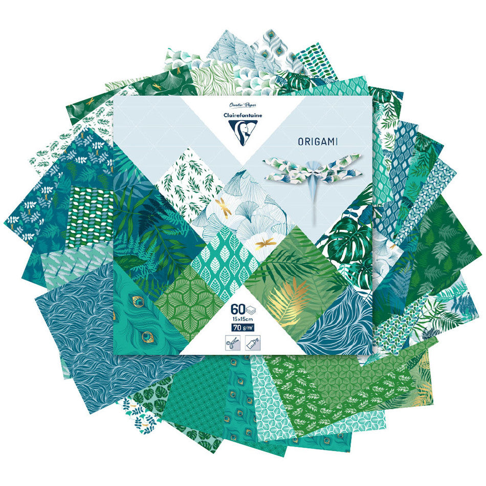 Clairefontaine Origami Set of 60 Sheets 15 x 15cm by Clairefontaine at Cult Pens