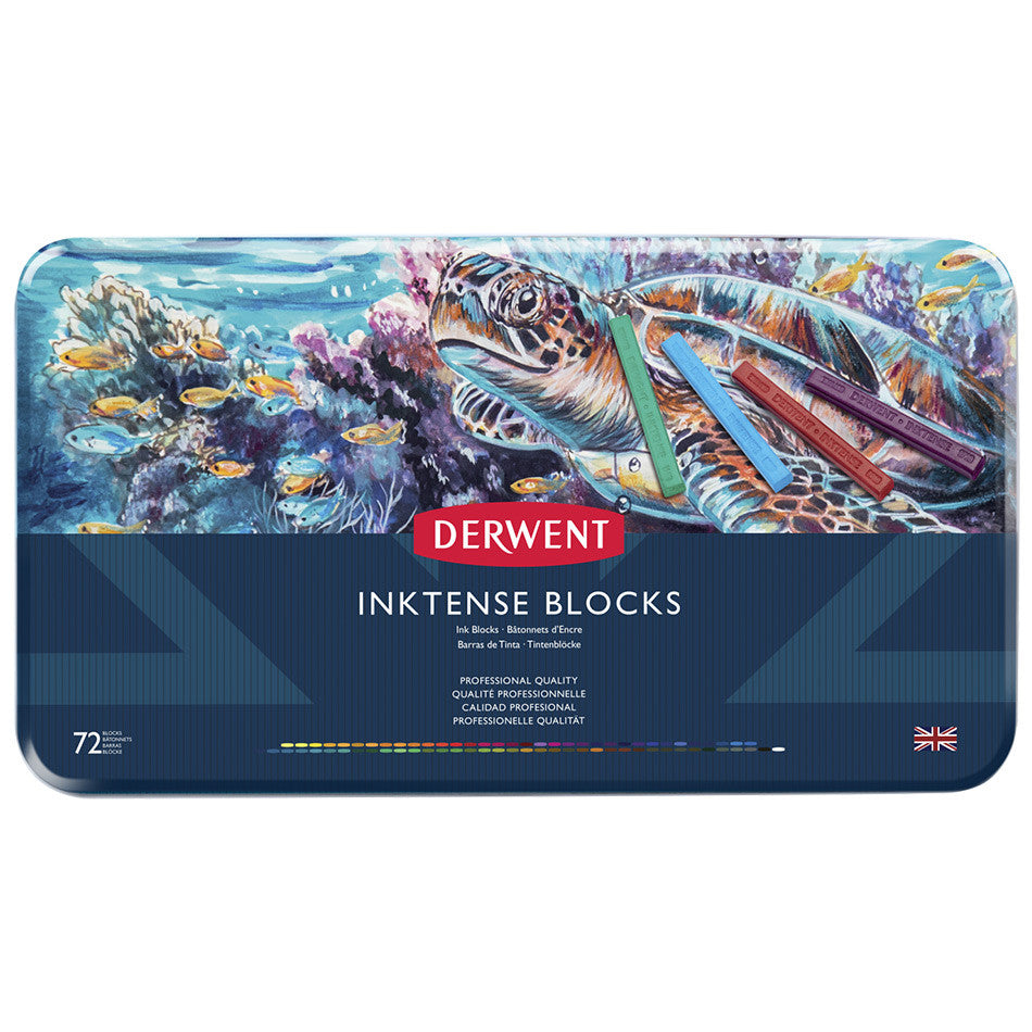 Derwent Inktense Colour Block Tin of 72 by Derwent at Cult Pens
