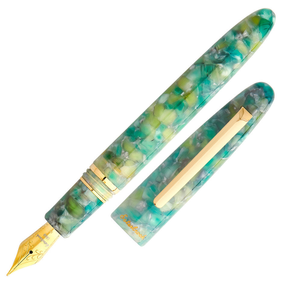 Esterbrook Estie Fountain Pen Sea Glass with Gold Trim by Esterbrook at Cult Pens