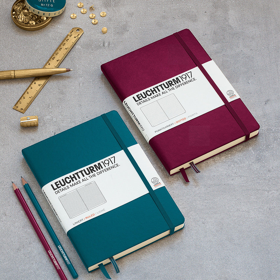 LEUCHTTURM1917 Hardcover Notebook Medium Port Red by LEUCHTTURM1917 at Cult Pens