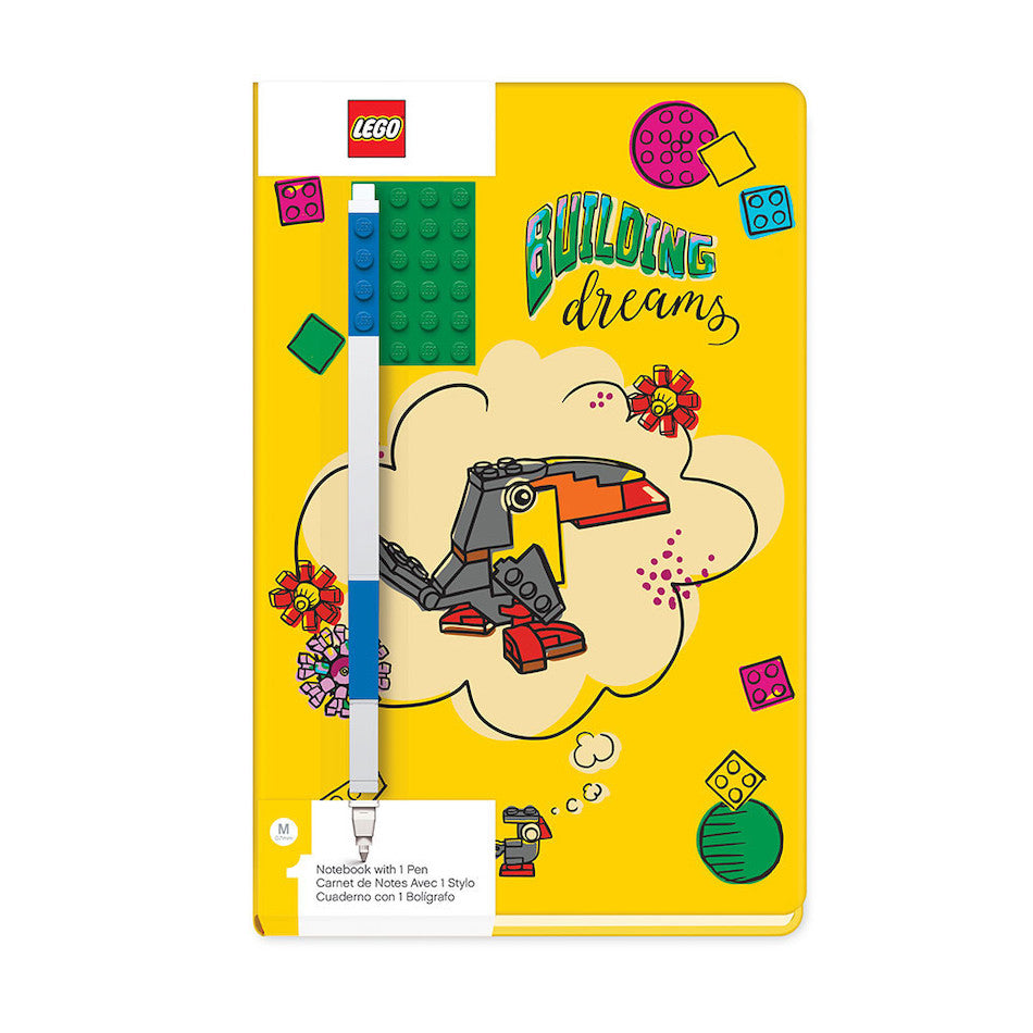 LEGO 2.0 Journal Building Dream Brick 4x6 Green with Blue Gel Pen by LEGO at Cult Pens