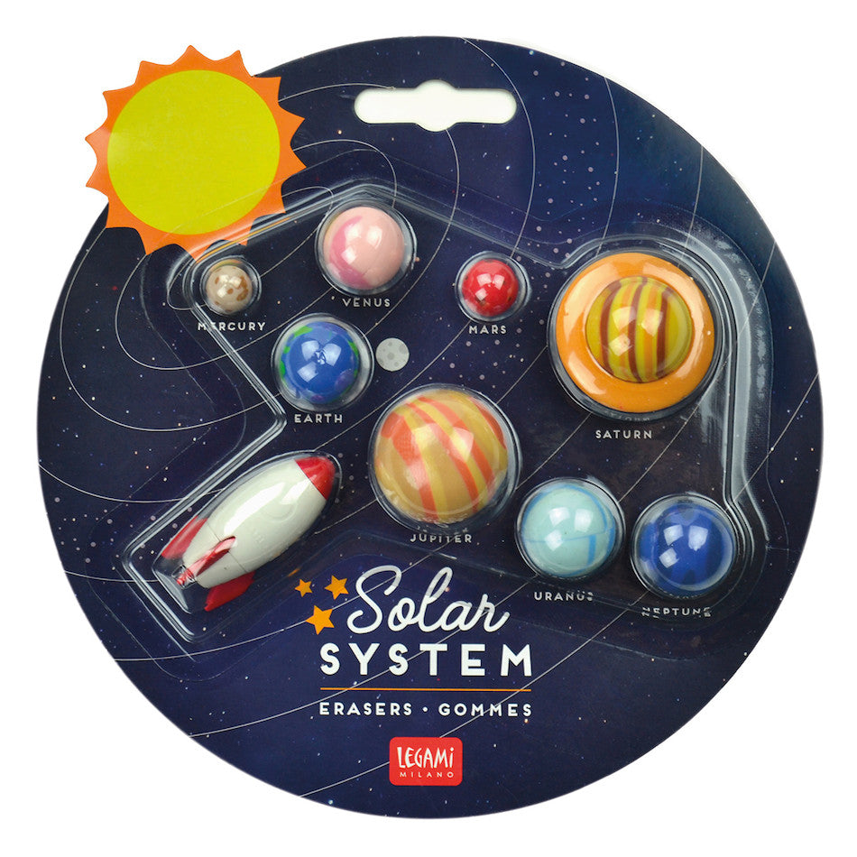 Legami Erasers Set of 9 Solar System by Legami at Cult Pens