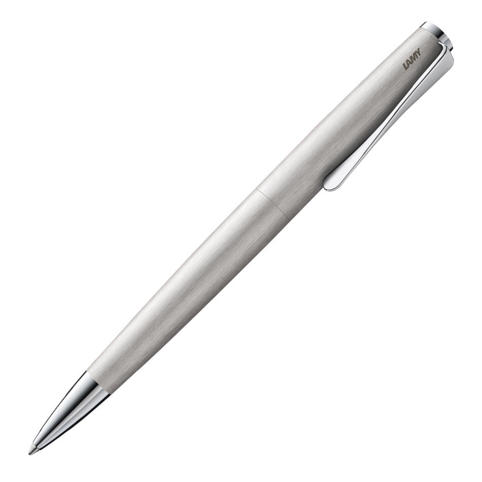 LAMY studio Slim Ballpoint Pen Brushed Steel by LAMY at Cult Pens