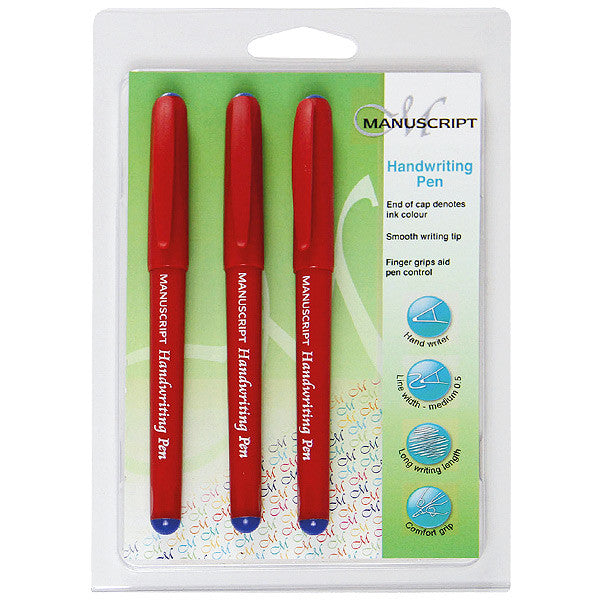 Manuscript School Handwriting Pen Triple Pack by Manuscript at Cult Pens