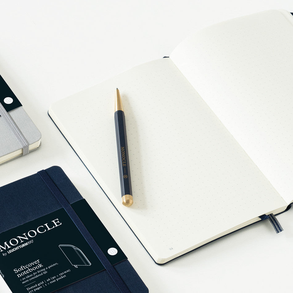 Monocle by Leuchtturm1917 Softcover Notebook A6 Navy by Monocle by Leuchtturm1917 at Cult Pens