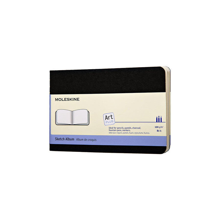 Moleskine Art Plus Sketch Album Pocket 90x140 Black by Moleskine at Cult Pens