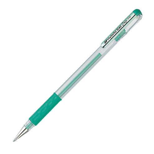 Pentel Hybrid Gel Grip Metallic Rollerball Pen K118M by Pentel at Cult Pens