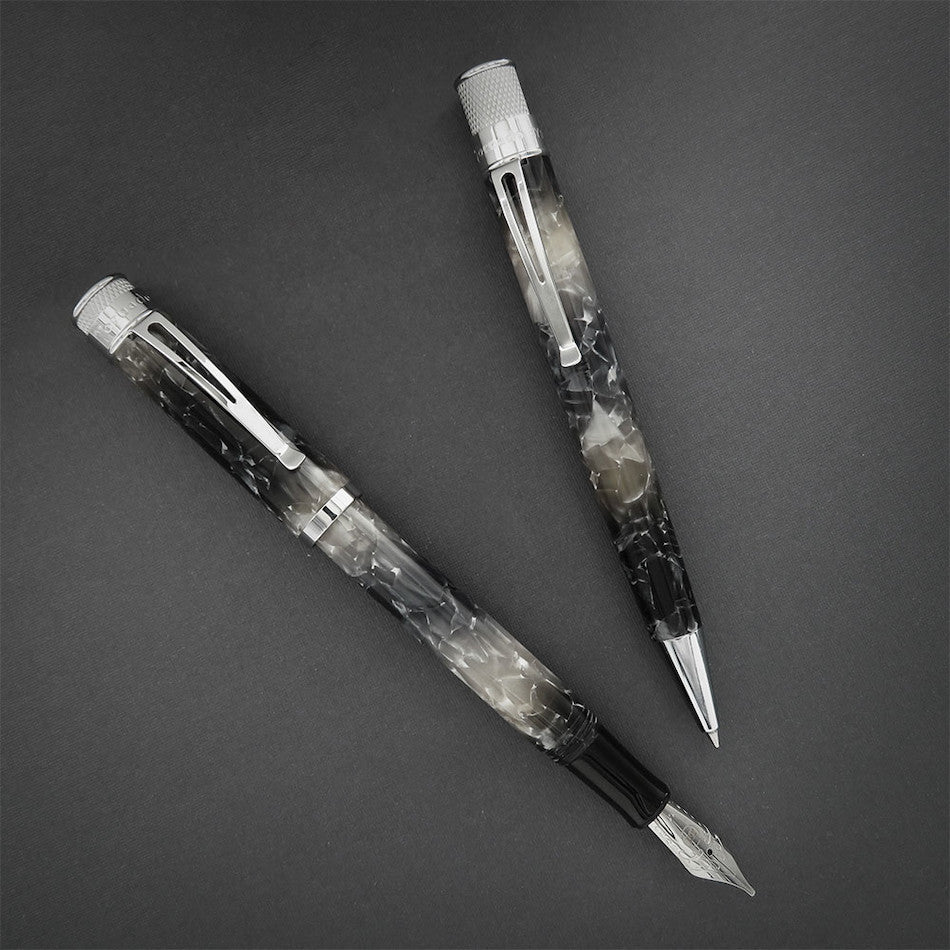 Retro 51 Tornado Acrylic Fountain Pen Silver Lining by Retro 51 at Cult Pens