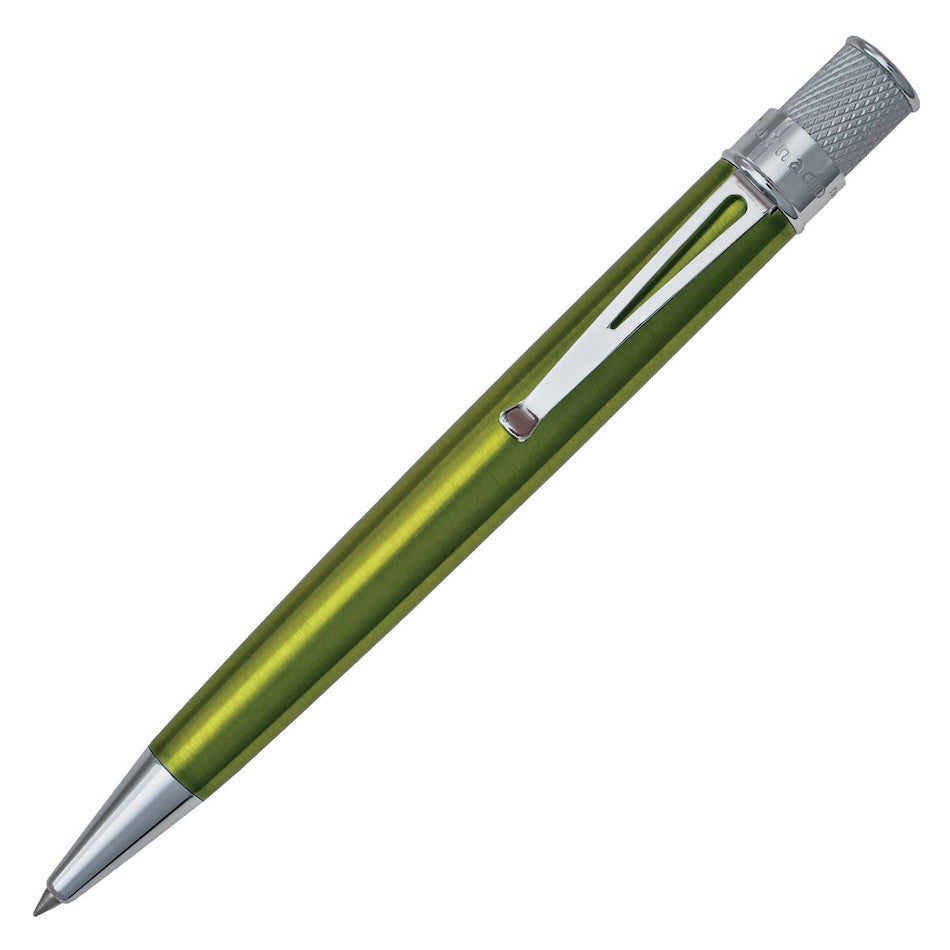 Retro 51 Tornado Classic Rollerball Pen Chrome Trim Kiwi by Retro 51 at Cult Pens