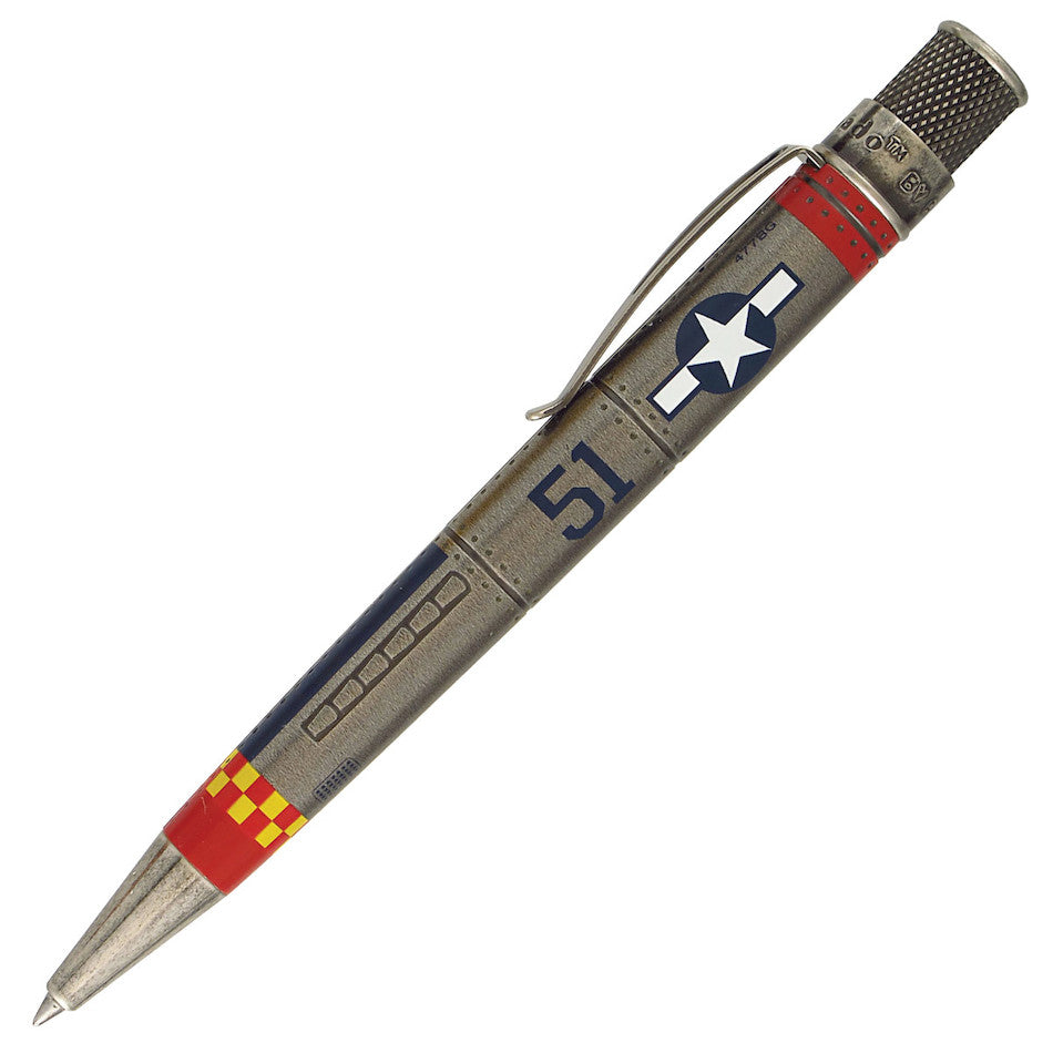 Retro 51 Tornado Vintage Metalsmith Rollerball Pen P51 Mustang by Retro 51 at Cult Pens