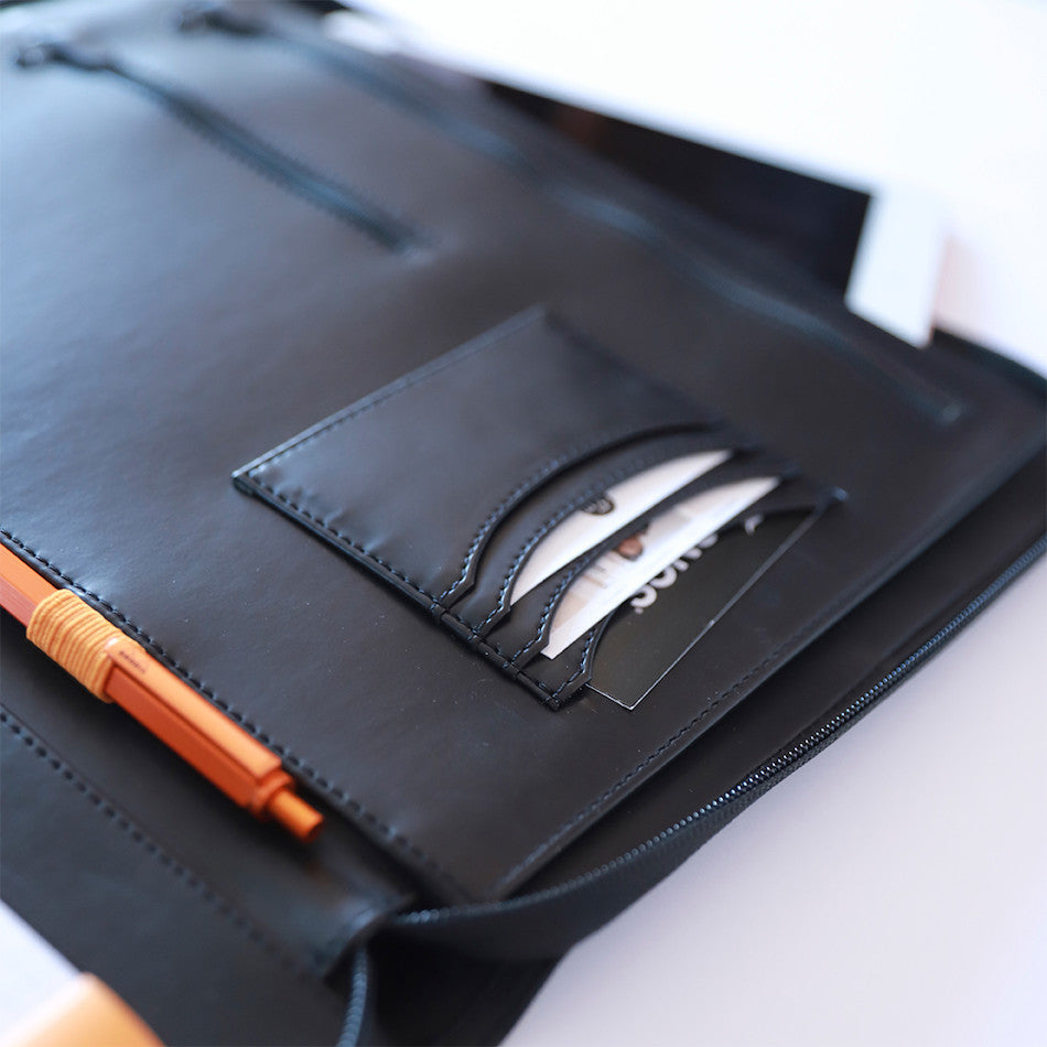 Rhodia Small Zipped Portfolio A5 Black by Rhodia at Cult Pens