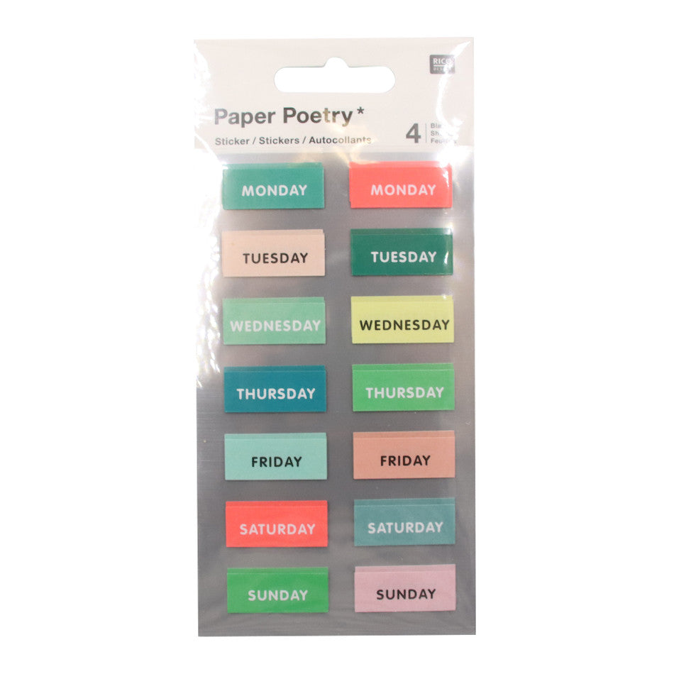 Rico Stickers Weekdays Green by Rico Design at Cult Pens