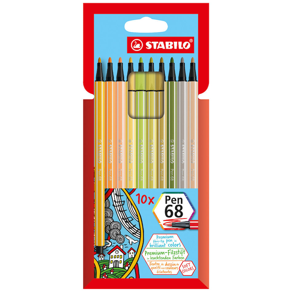 STABILO Pen 68 Wallet of 10 Set 2 by STABILO at Cult Pens