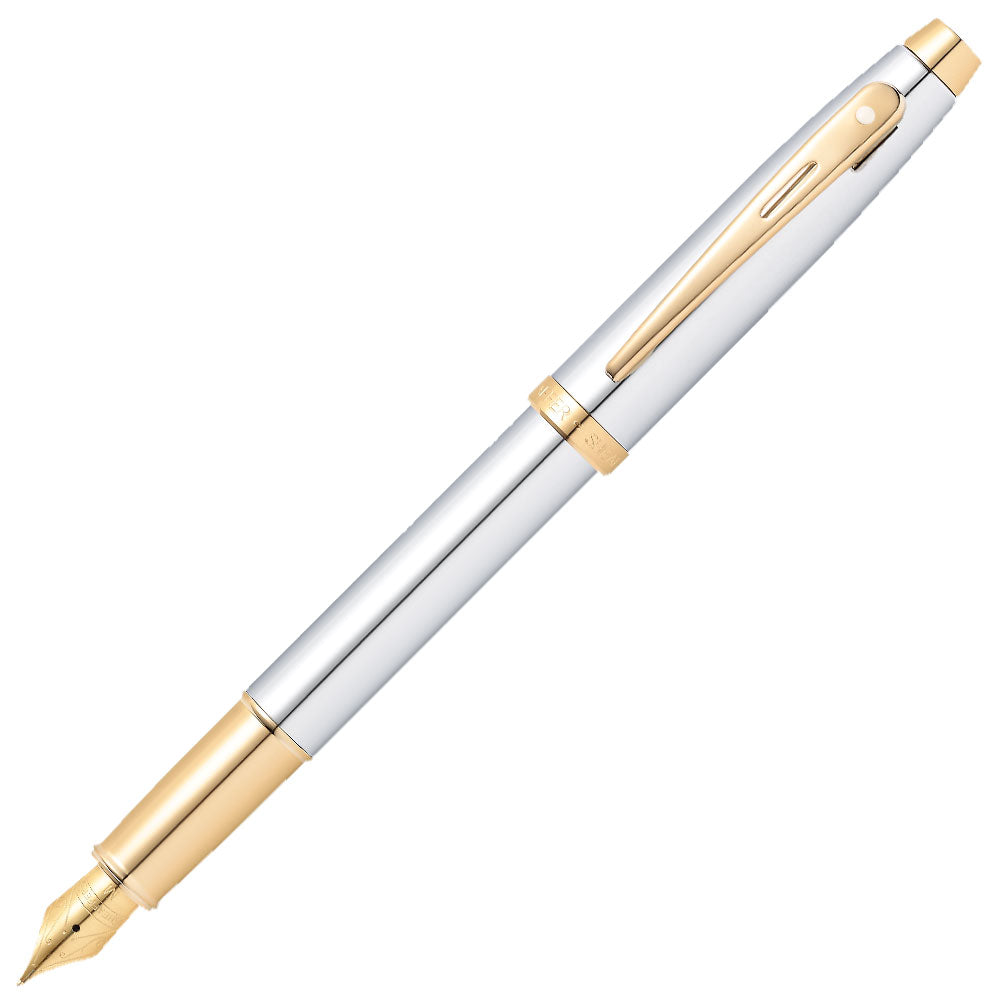 Sheaffer 100 Fountain Pen Bright Chrome by Sheaffer at Cult Pens