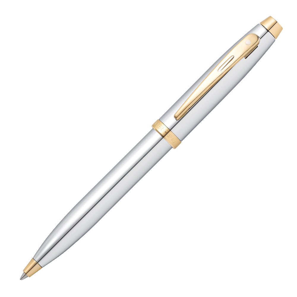 Sheaffer 100 Ballpoint Pen Bright Chrome by Sheaffer at Cult Pens