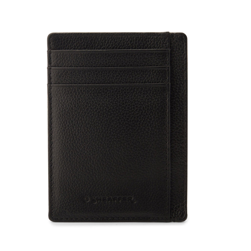 Sheaffer 300 G9312 Ballpoint Pen Glossy Black with Chrome Trim and Credit Card Holder Set by Sheaffer at Cult Pens