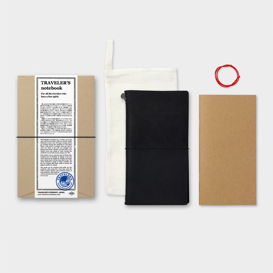 TRAVELER'S COMPANY Traveler's Notebook Leather Black by TRAVELER'S COMPANY at Cult Pens