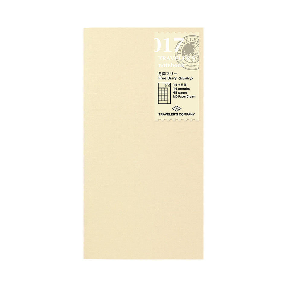 TRAVELER'S COMPANY Notebook Refill Perpetual Diary Monthly by TRAVELER'S COMPANY at Cult Pens