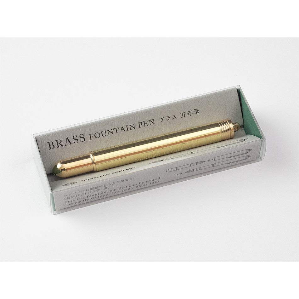 TRAVELER'S COMPANY BRASS Fountain Pen by TRAVELER'S COMPANY at Cult Pens