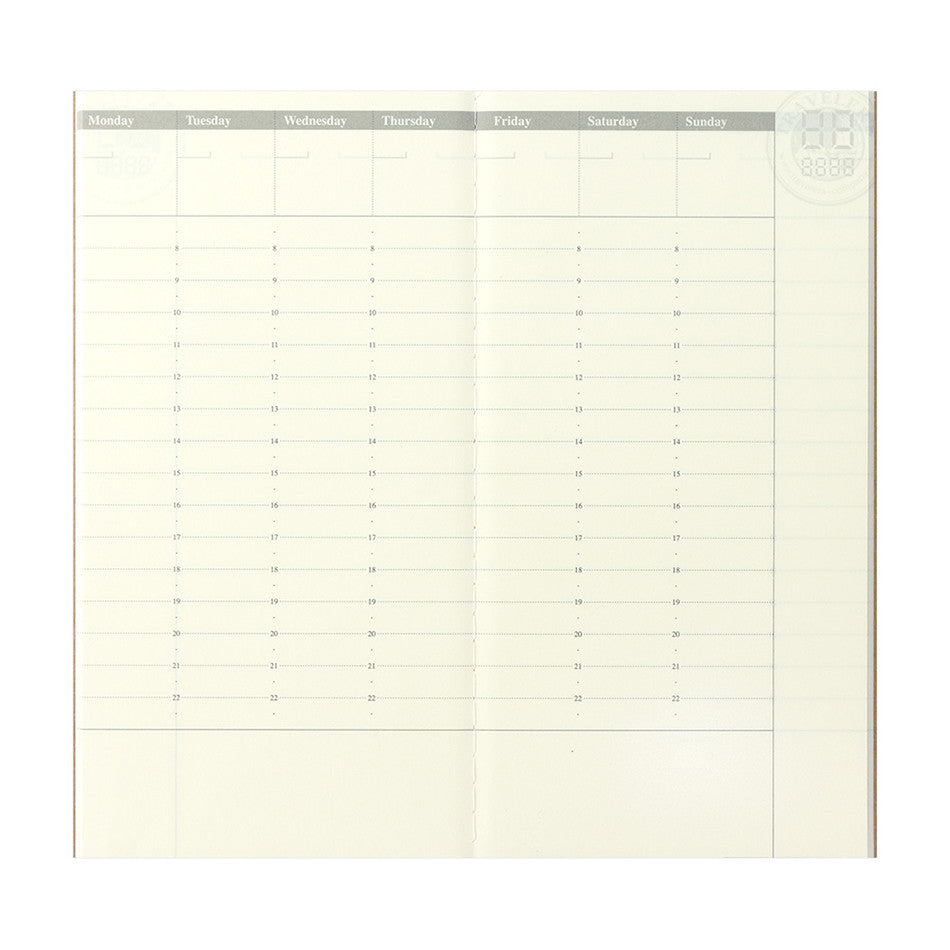 TRAVELER'S COMPANY Notebook Refill Vertical Perpetual Diary Weekly by TRAVELER'S COMPANY at Cult Pens