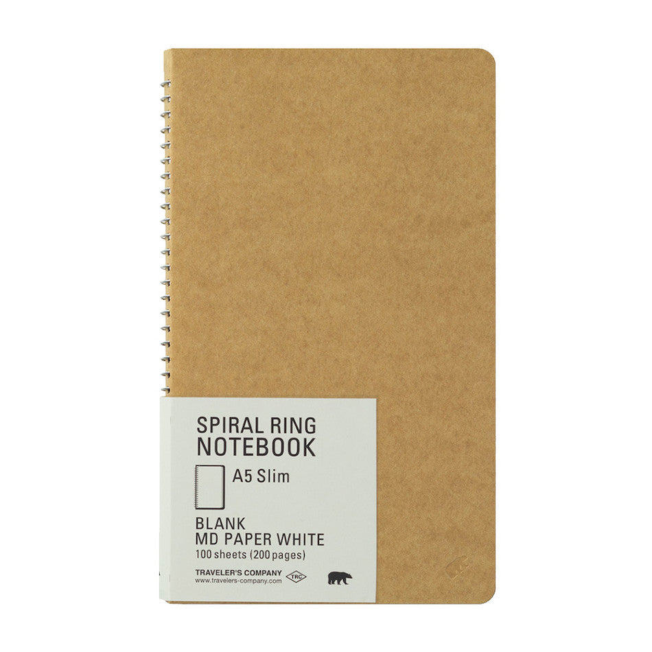 TRAVELER'S COMPANY Notebook Spiral Ring A5 MD White by TRAVELER'S COMPANY at Cult Pens
