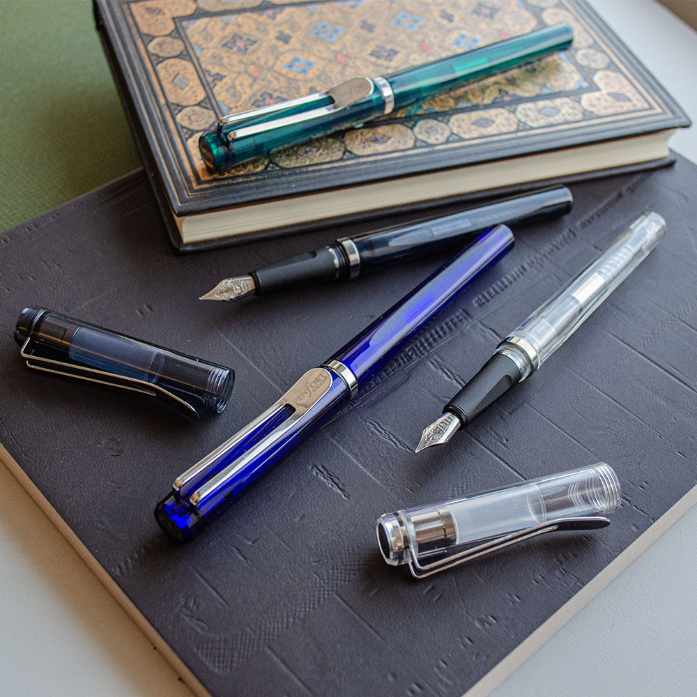Taccia Facet Fountain Pen Clear Green by Taccia at Cult Pens