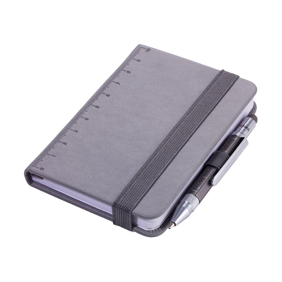 Troika Lilipad Notepad and Liliput Pen Dark Grey by Troika at Cult Pens