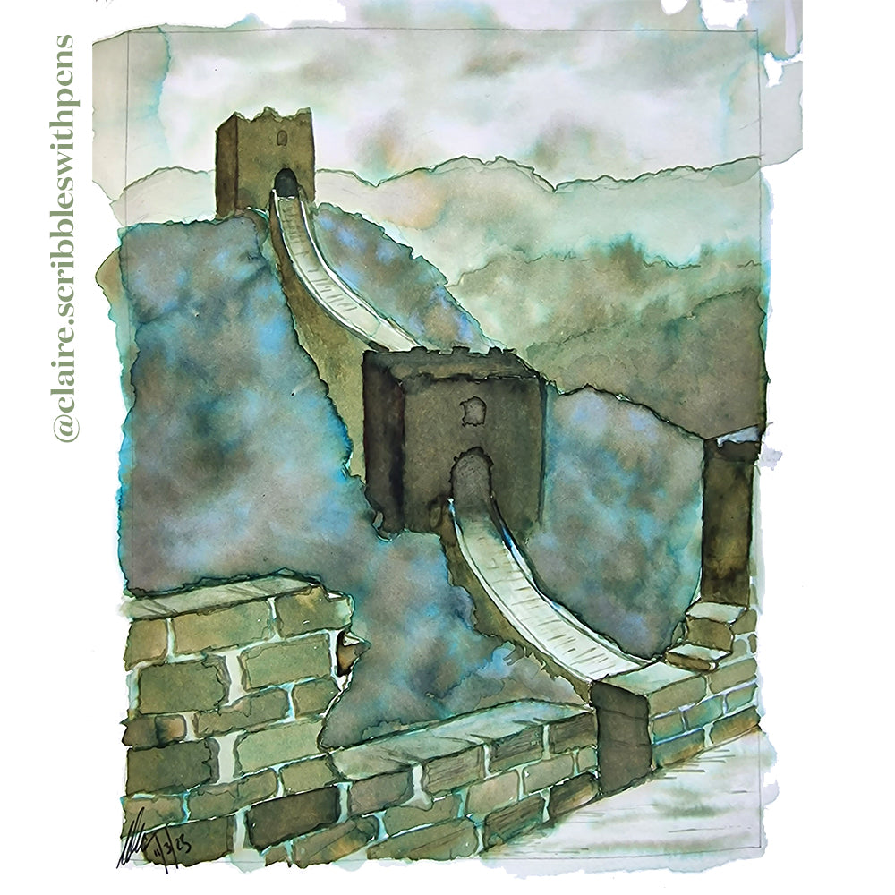 Cult Pens Exclusive Wonders of the World Ink by Diamine 80ml by Diamine at Cult Pens