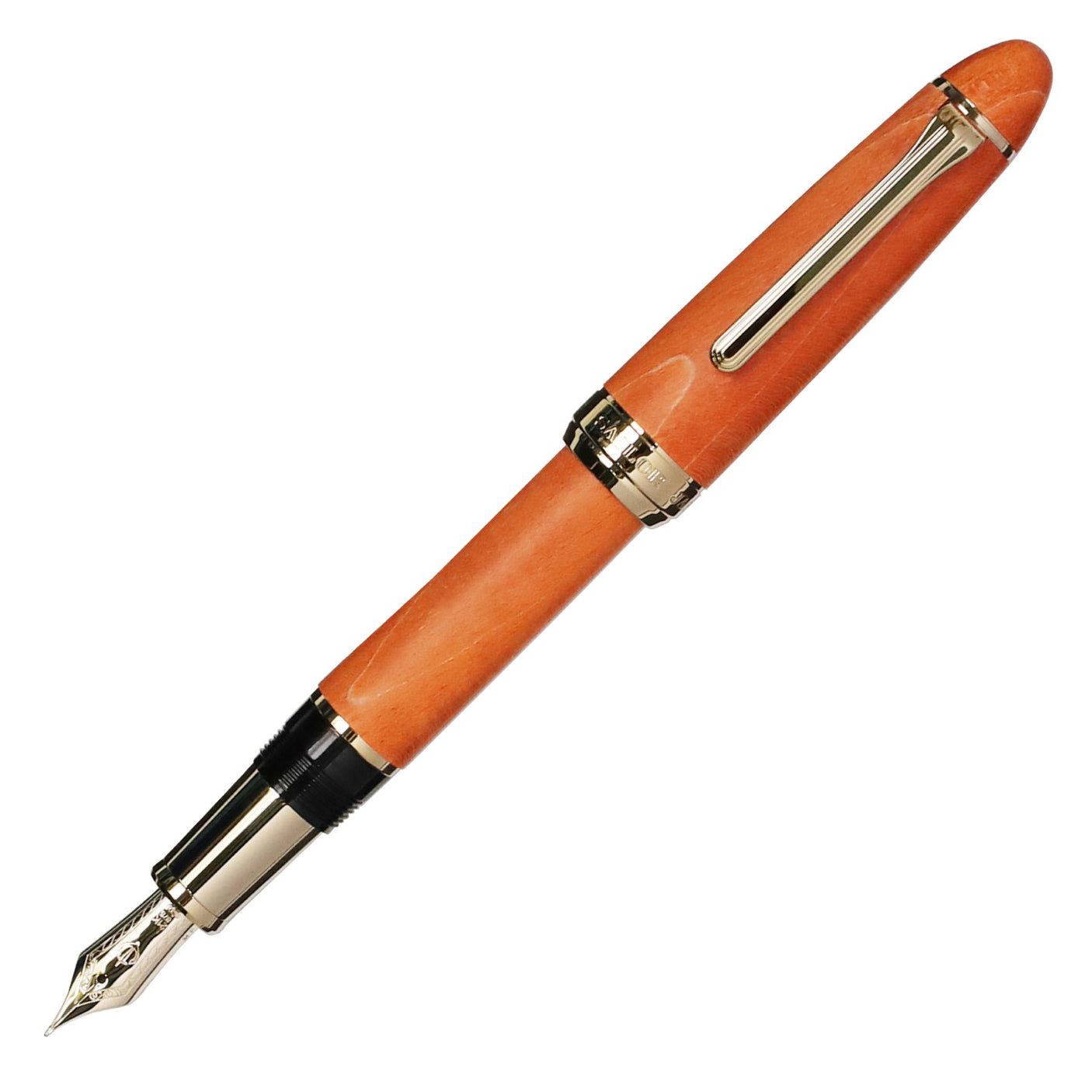 Sailor 1911 Large Fountain Pen Hard Maple Limited Edition Vermilion Medium Fine