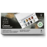 Winsor & Newton Cotman Watercolour Metallic Pocket Set of 8 Half Pans