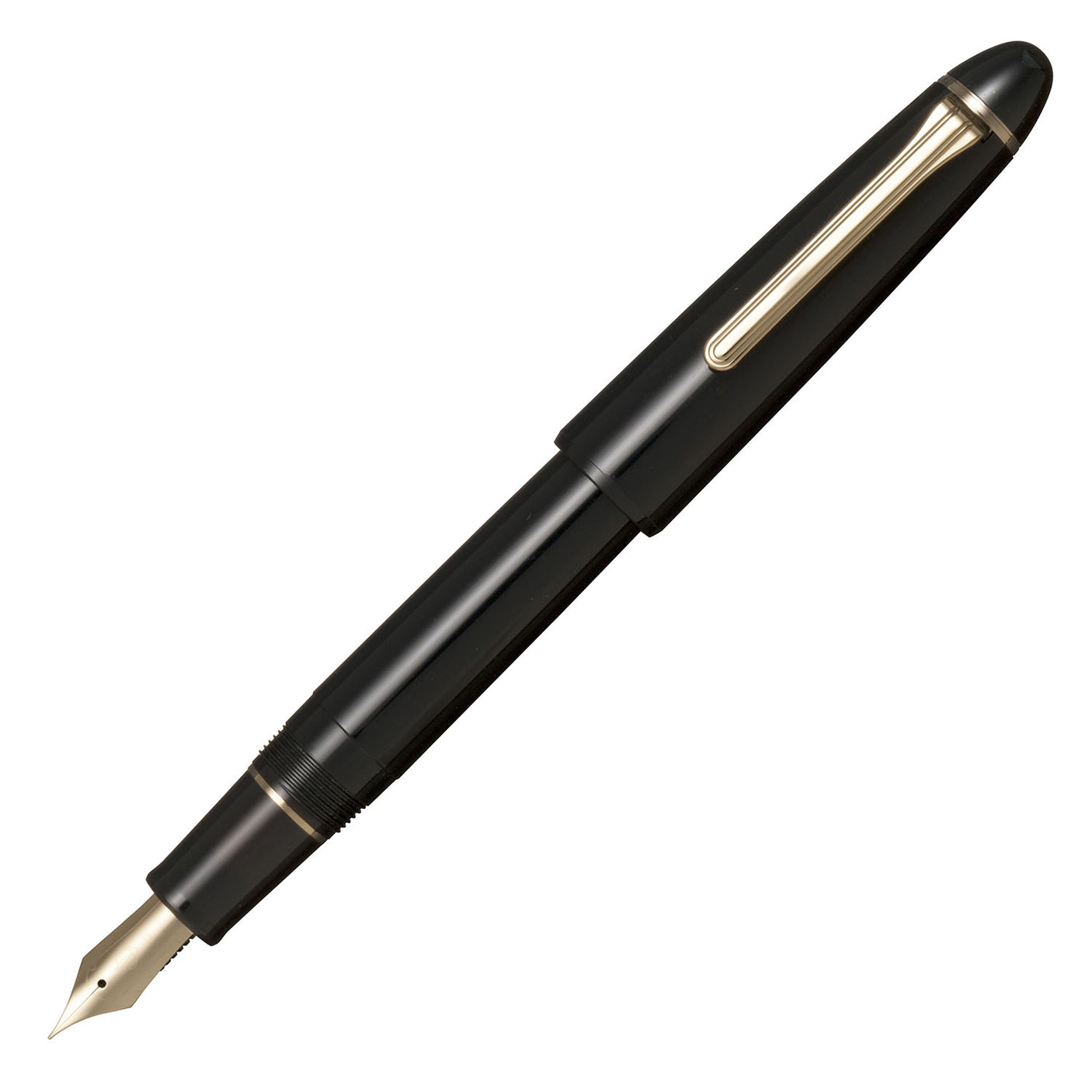 Sailor 1911 Large Casual Fountain Pen Muted Black with Gold Trim Steel Nib
