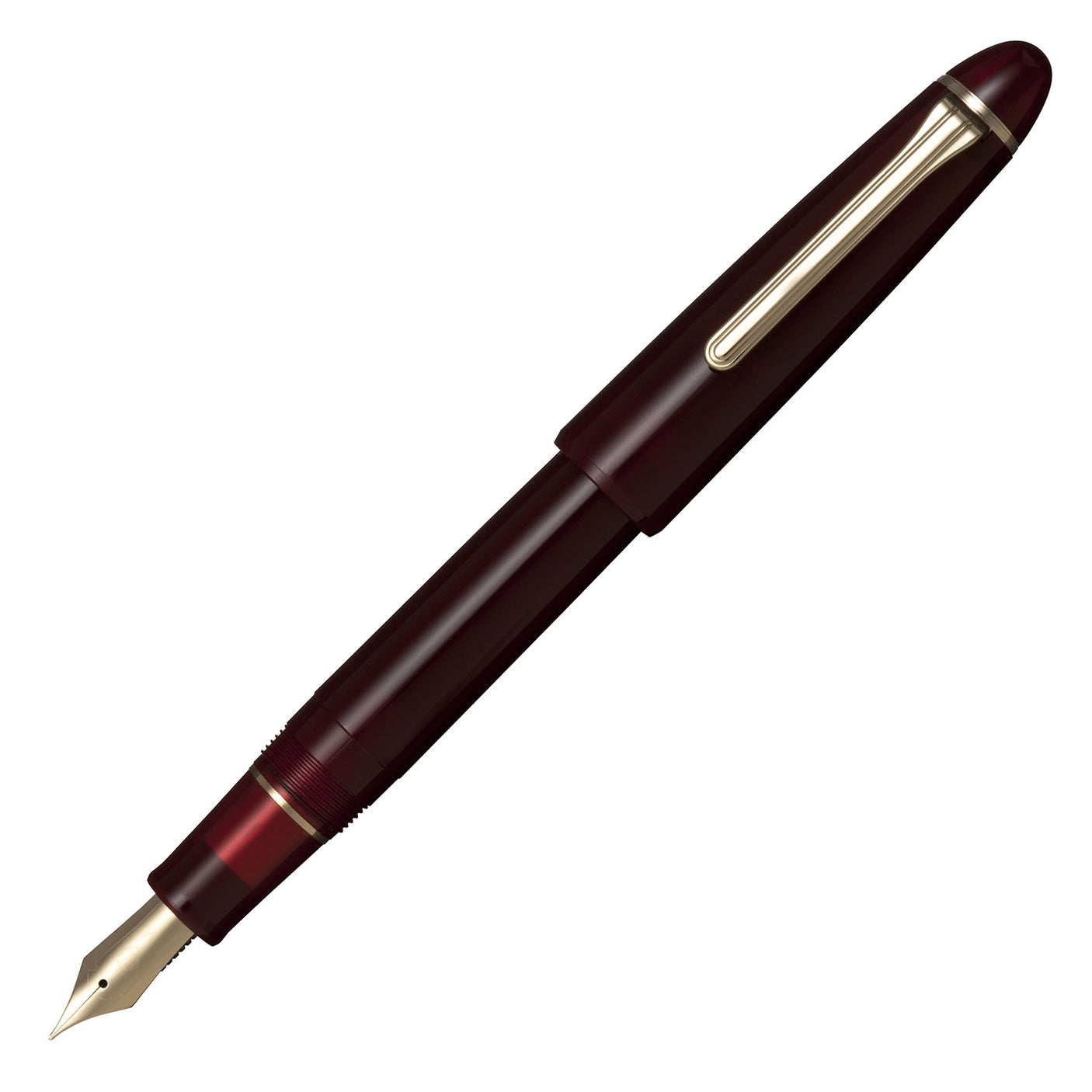 Sailor 1911 Large Casual Fountain Pen Muted Red with Gold Trim Steel Nib