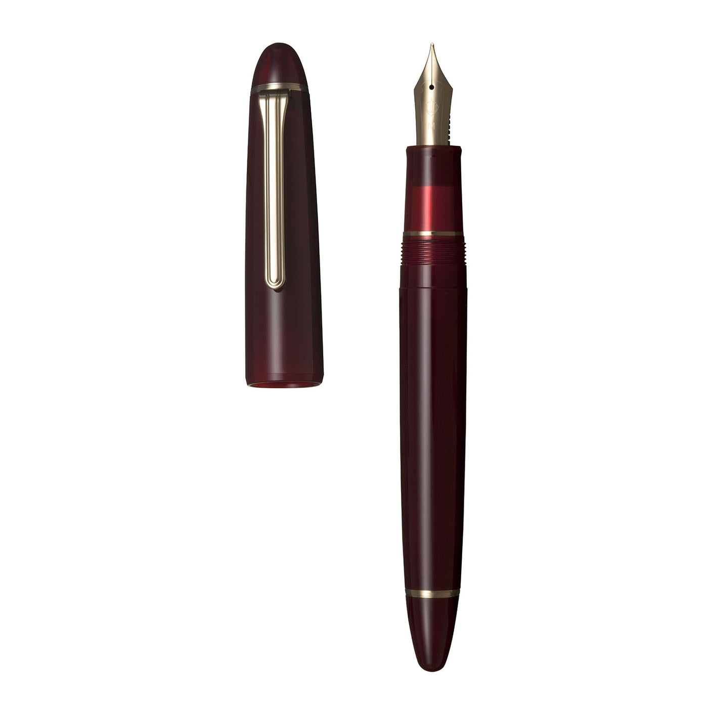 Sailor 1911 Large Casual Fountain Pen Muted Red with Gold Trim Steel Nib