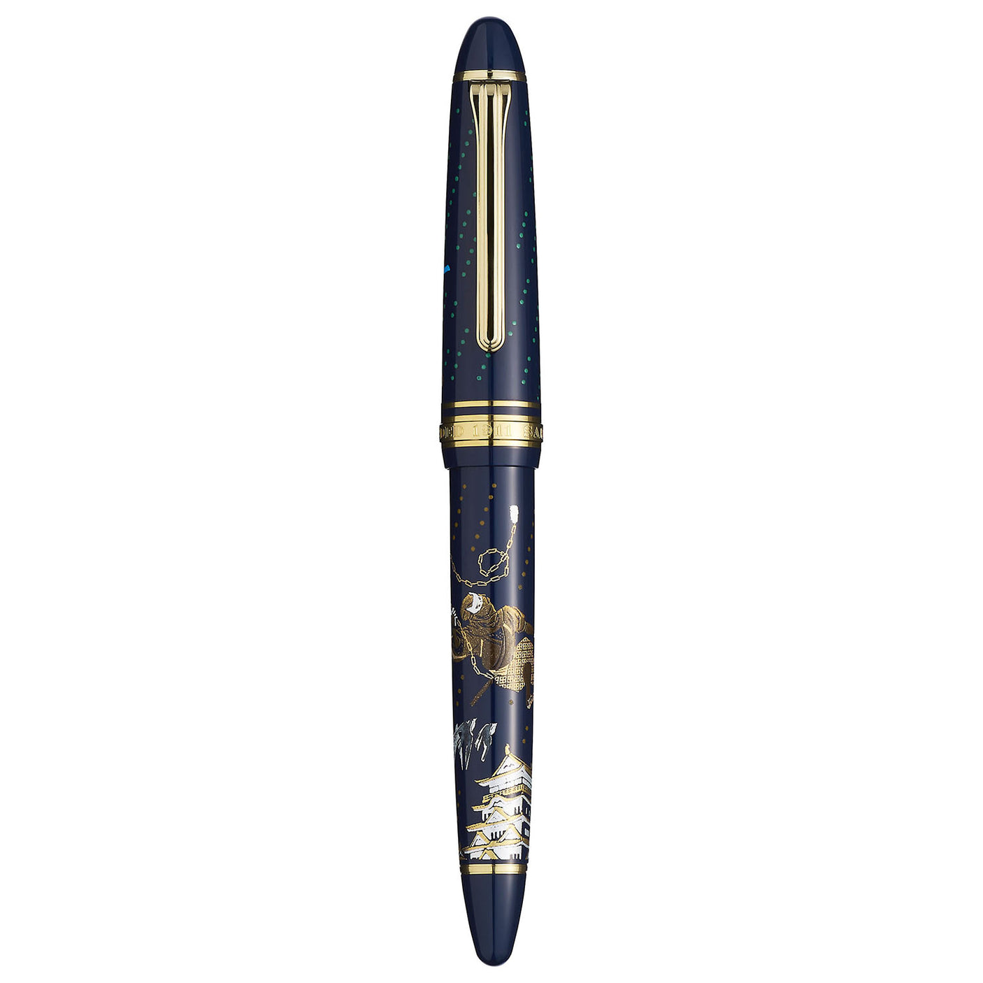Sailor 1911 2nd Edition Ninja Yuubi Maki-e Fountain Pen Kusarigama 14K Nib