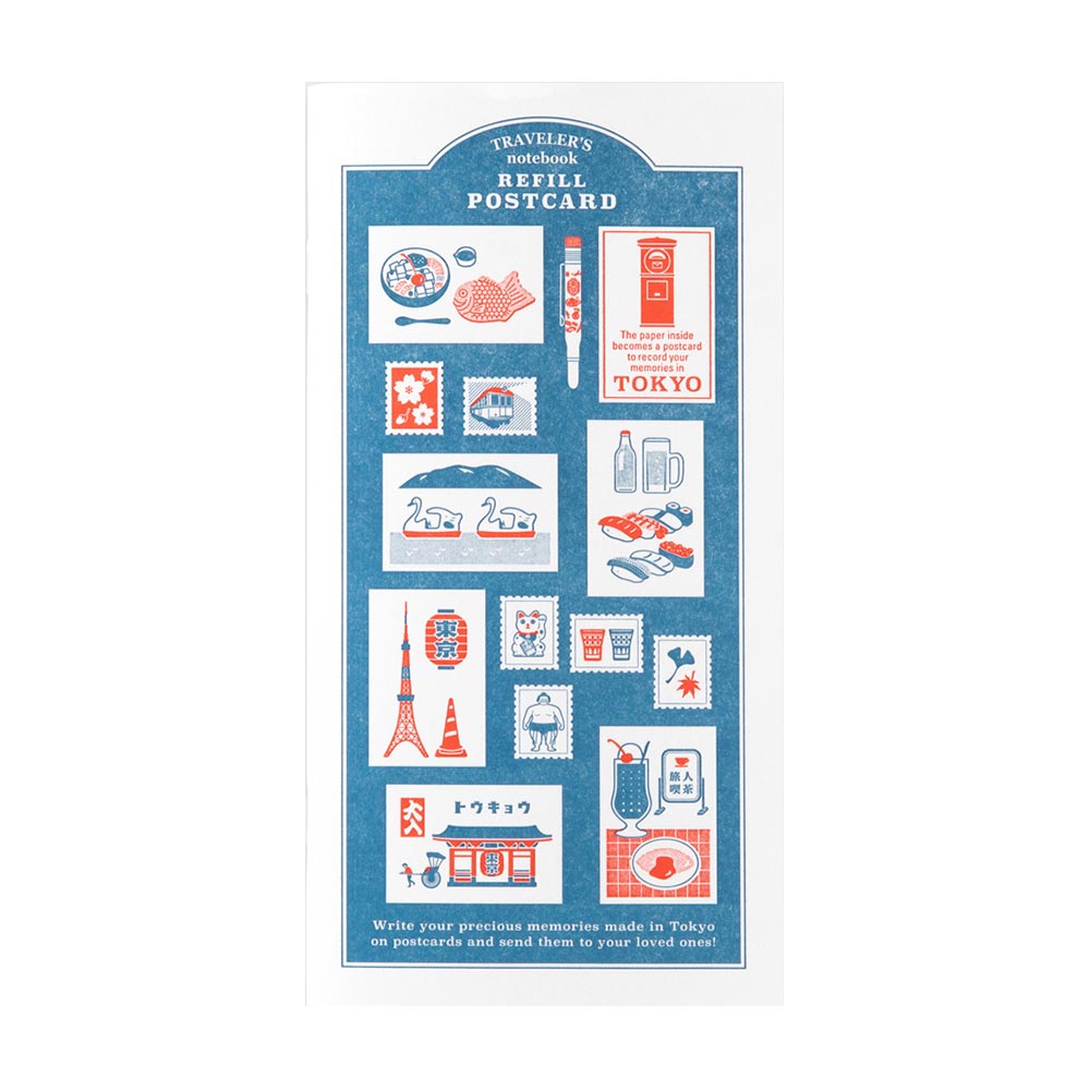 TRAVELER'S COMPANY Traveler's Notebook Refill Tokyo Postcard
