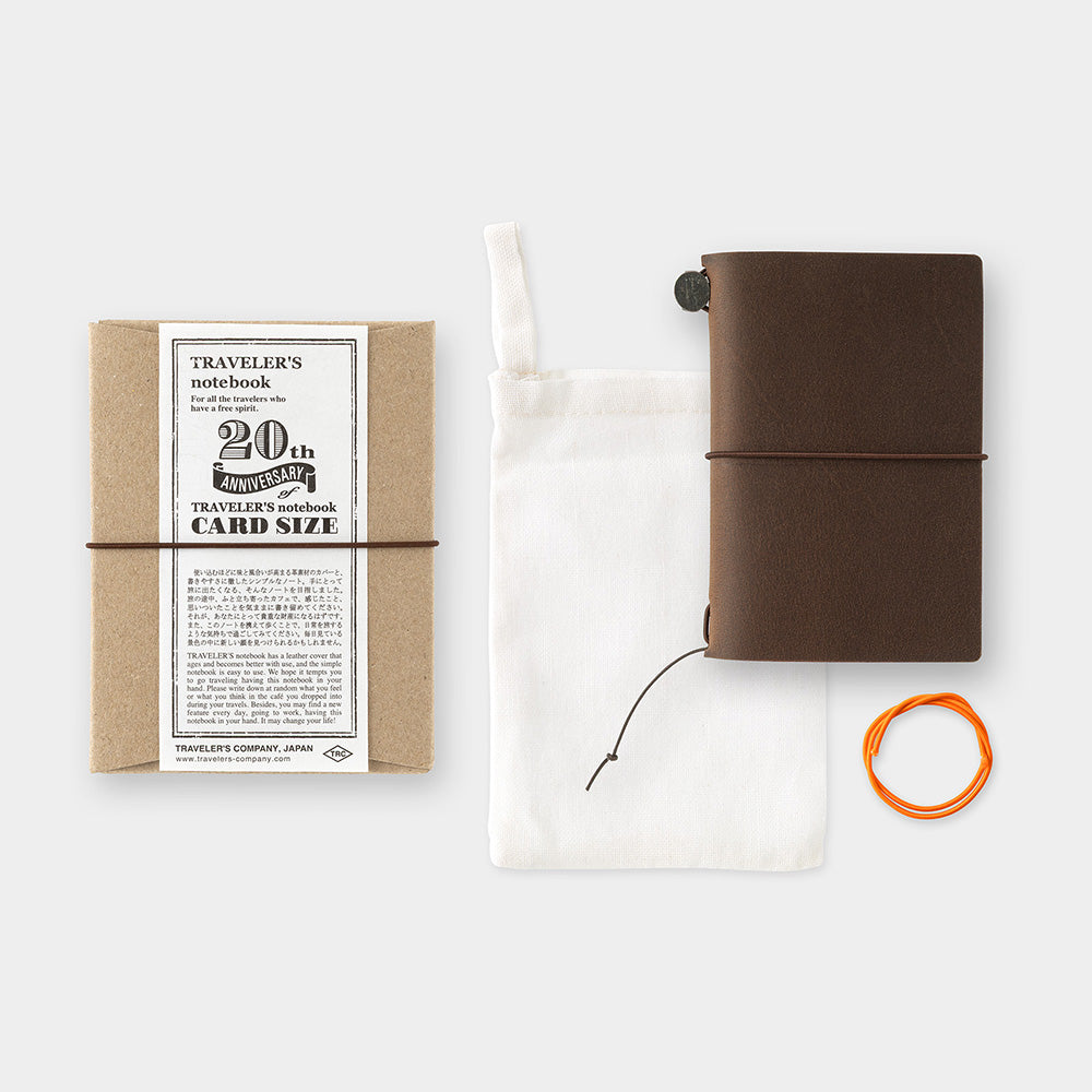 TRAVELER’S COMPANY Notebook 20th Anniversary Card Size Set