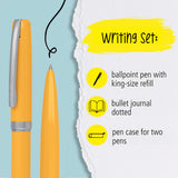 ONLINE Eleganza Notebook Ballpoint and Case Writing Set Yellow