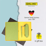 ONLINE Eleganza Notebook Ballpoint and Case Writing Set Green