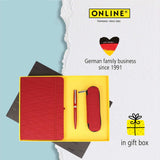 ONLINE Eleganza Notebook Ballpoint and Case Writing Set Red