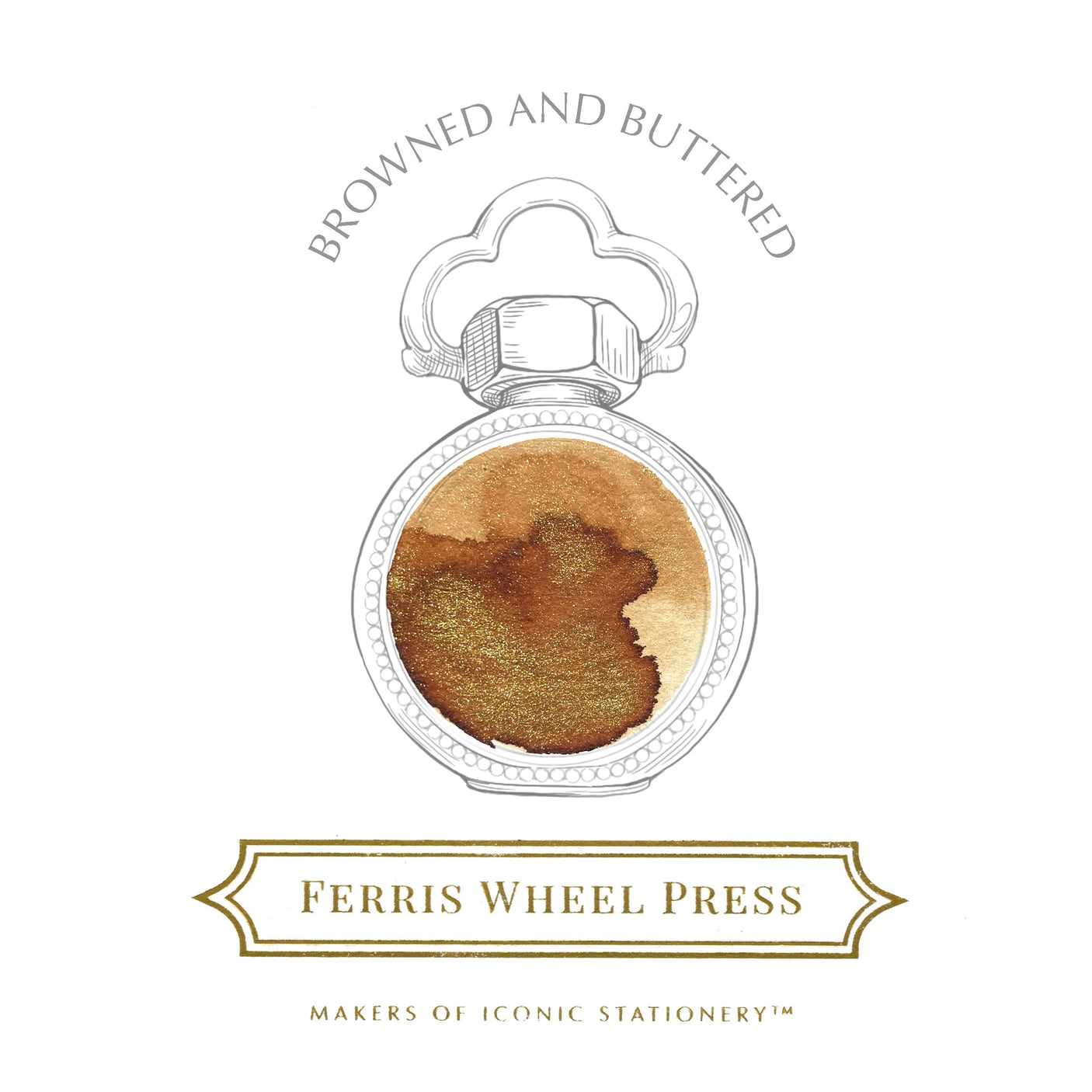 Ferris Wheel Press Fountain Pen Ink 38ml Browned and Buttered