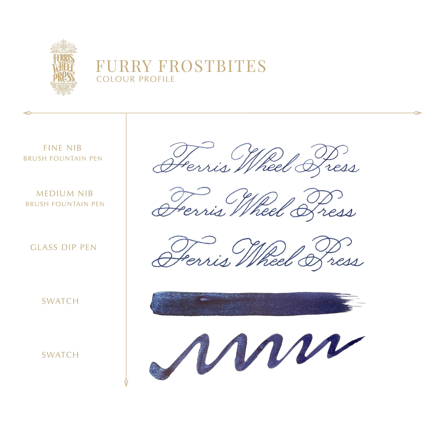 Ferris Wheel Press Ferritales Fountain Pen Ink 20ml Furry Frostbites